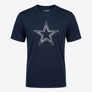 Men's Navy Short Sleeve Tee with White Star Logo